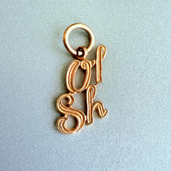 14K Solid Gold Our Lady Of Sacred Heart Religious Mary Jesus Charm Pendant